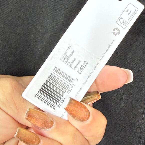 NEW Outerknown Jenson Jumpsuit Size L Black Utility Snap Button Short Sleeve - Picture 11 of 14